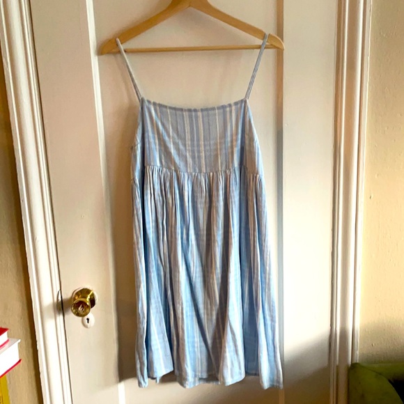 American Eagle Blue Bow Back Babydoll Dress (NWOT) - Picture 1 of 3